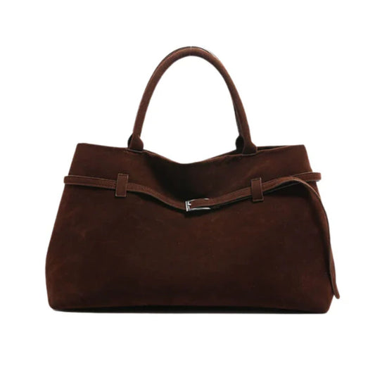 Angelina Large Suede Tote Bag