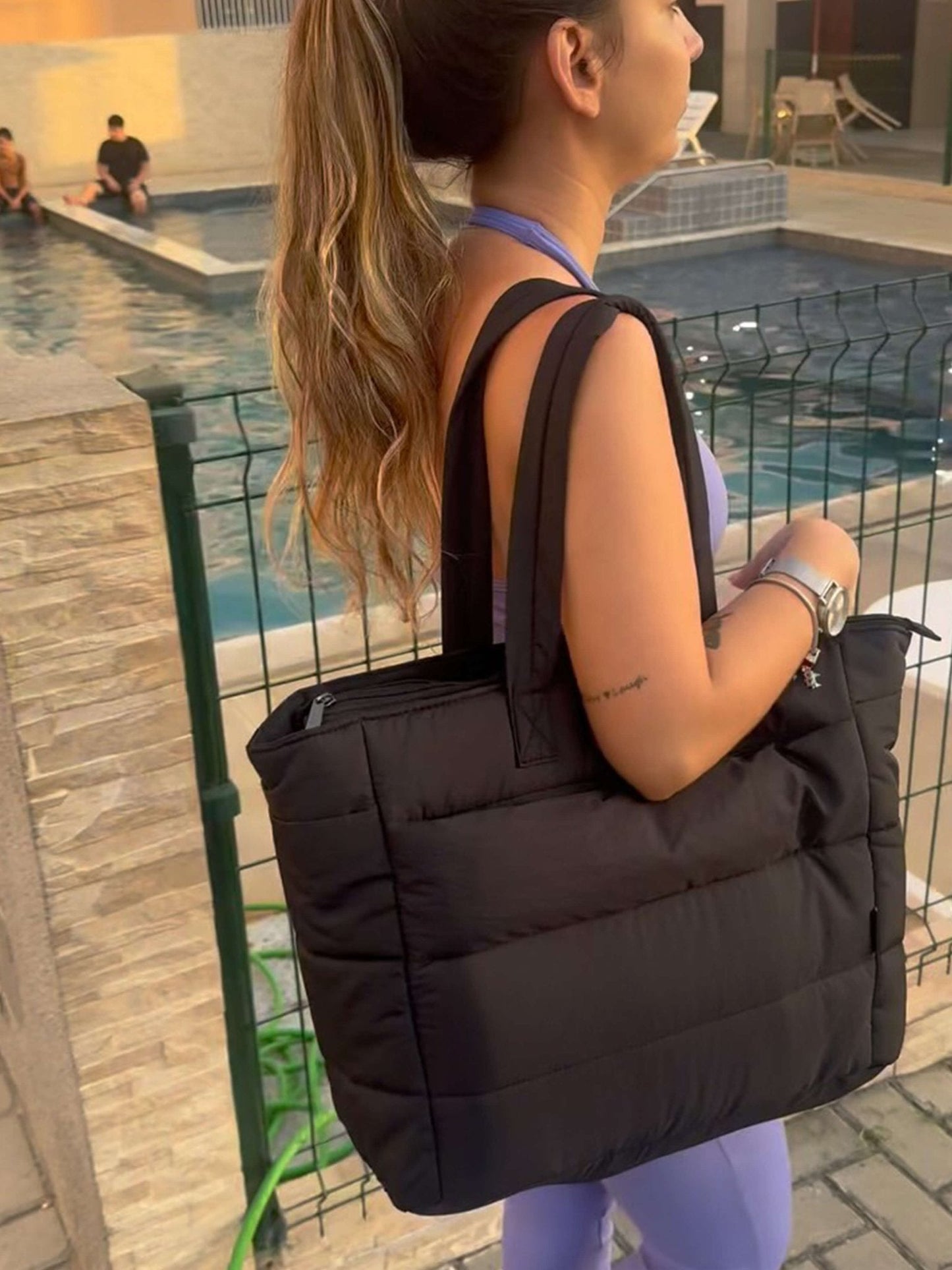 Alex Puffer Tote Bag