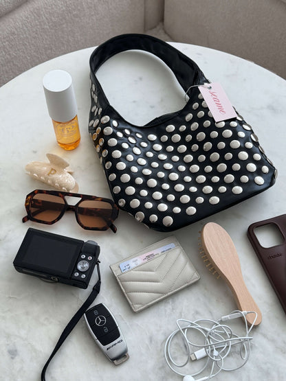 Alva Studded Bucket Bag
