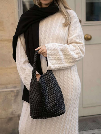 Leather Bag - Cara Woven Set