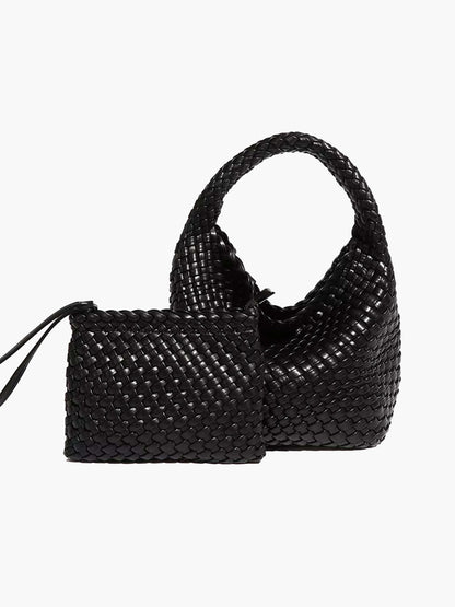 Leather Bag - Cara Woven Set