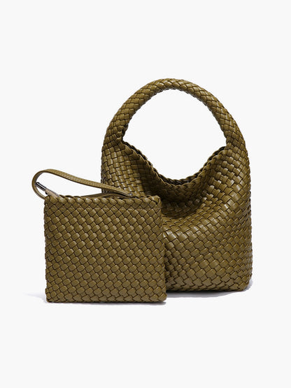 Leather Bag - Cara Woven Set