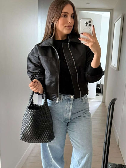 Leather Bag - Cara Woven Set