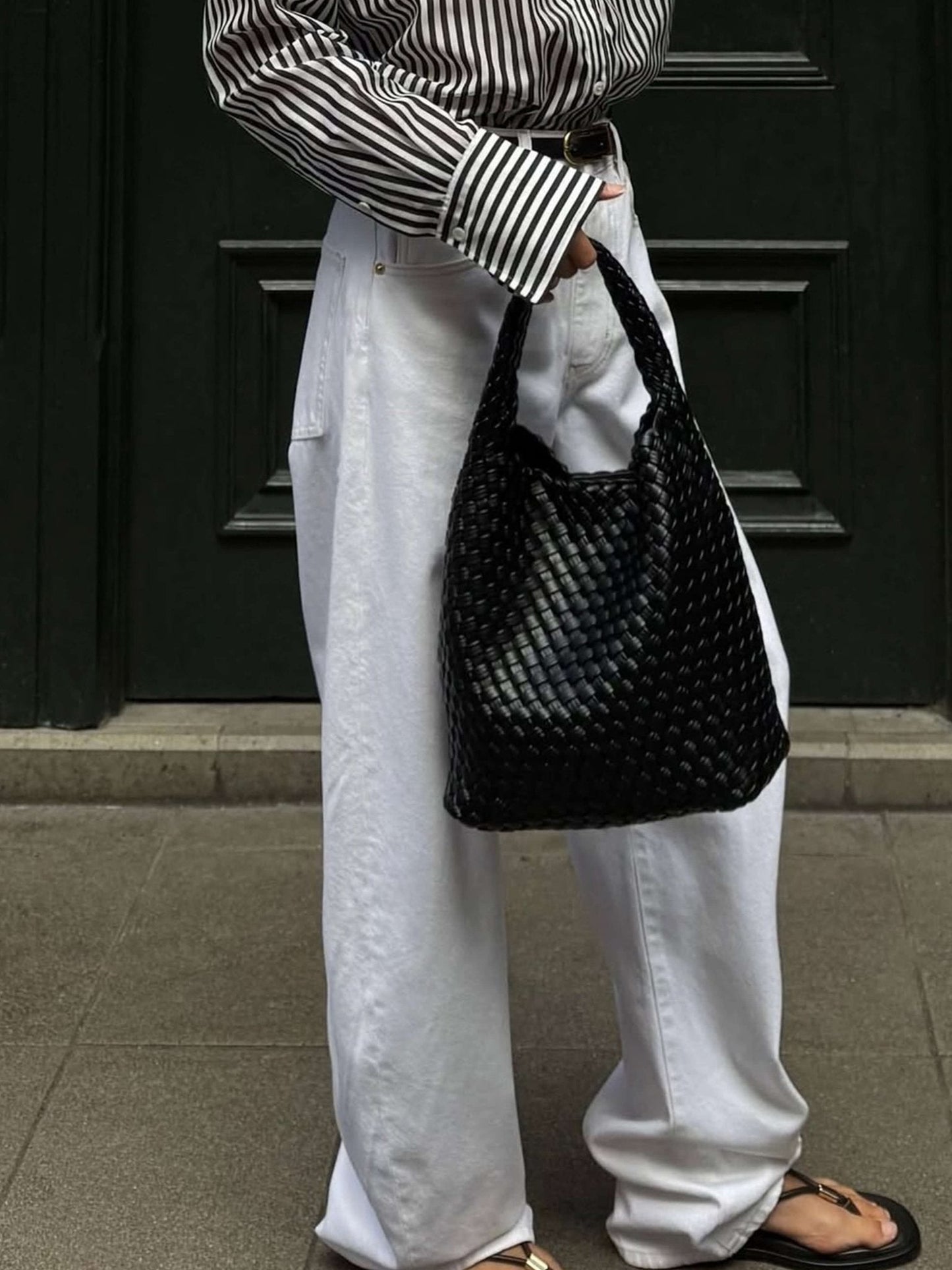 Cara Woven Shopper Bag Medium