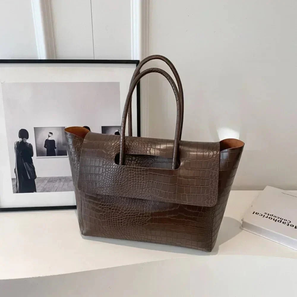 Claudia Handbag Crocodile Pattern