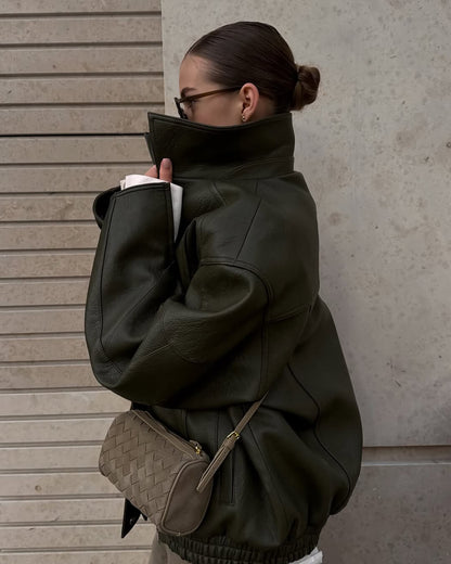 Eva Woven Suede Bag