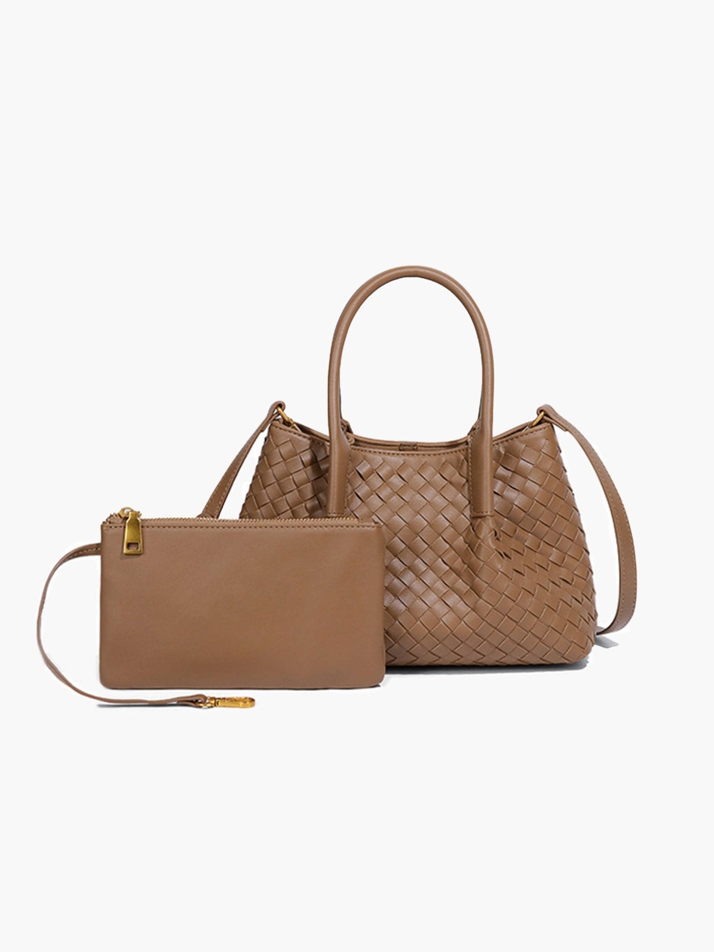 Leather Bag - Gracie Woven 2-Piece Set