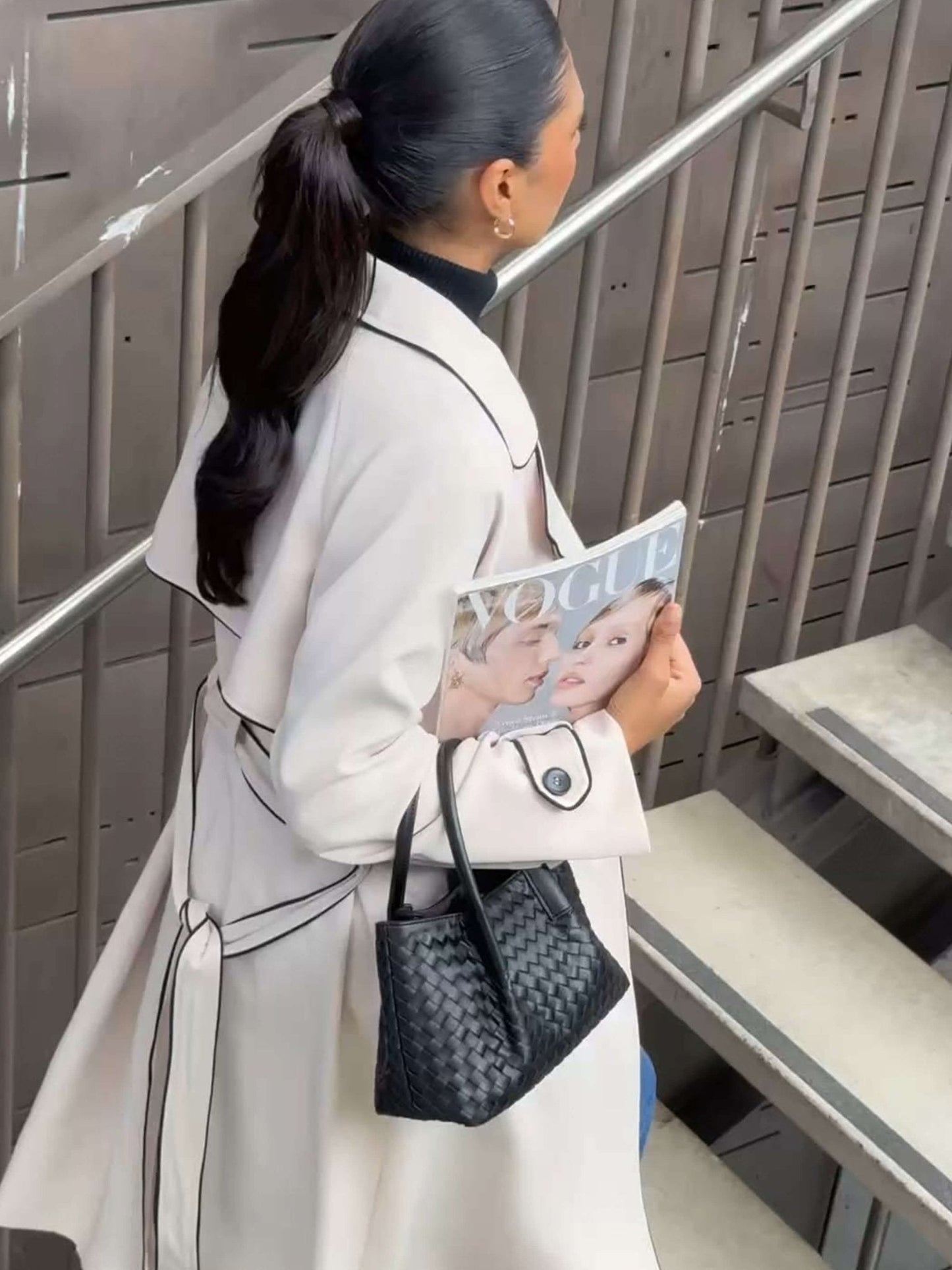 Leather Bag - Gracie Woven 2-Piece Set