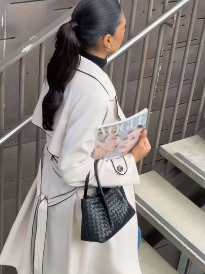 Leather Bag - Gracie Woven 2-Piece Set