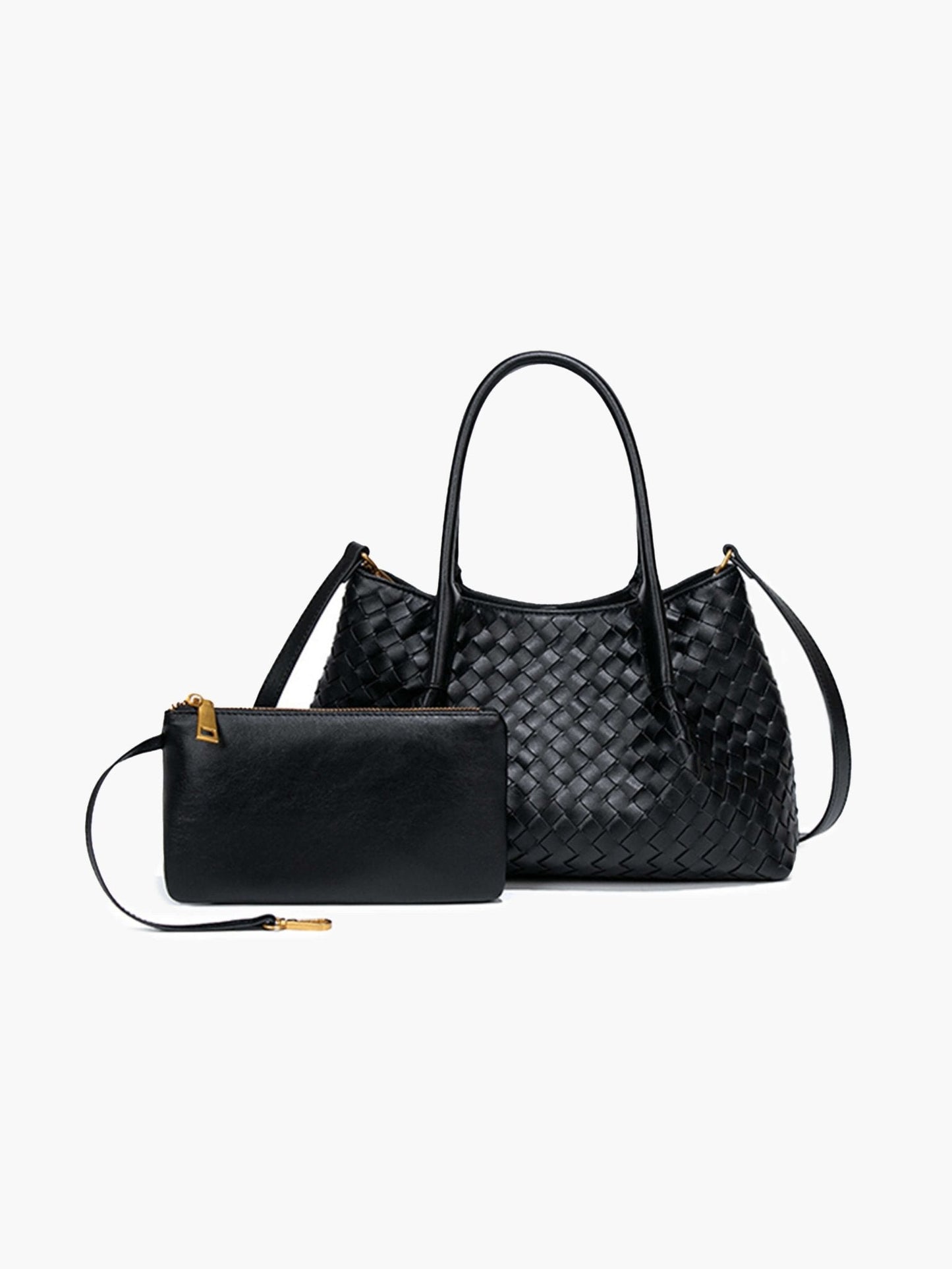 Leather Bag - Gracie Woven 2-Piece Set