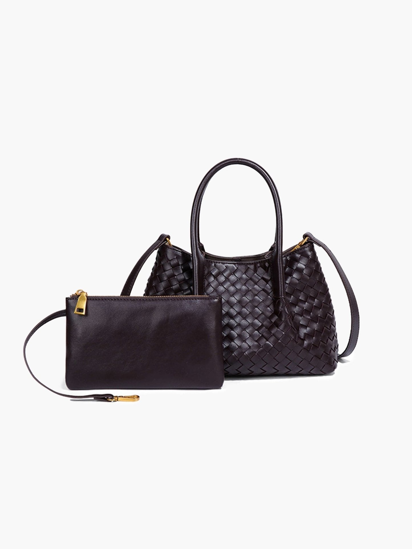 Leather Bag - Gracie Woven 2-Piece Set