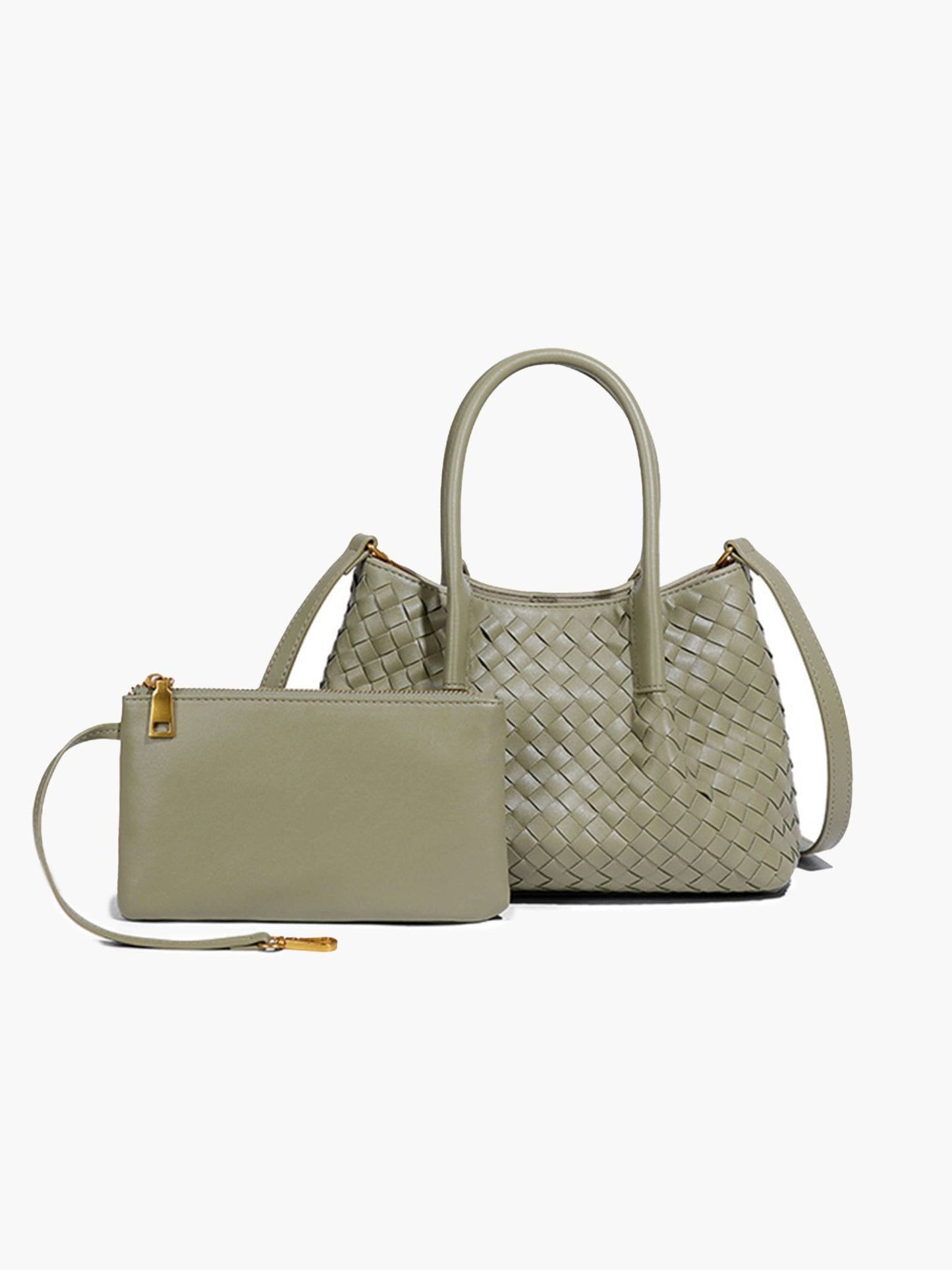 Leather Bag - Gracie Woven 2-Piece Set