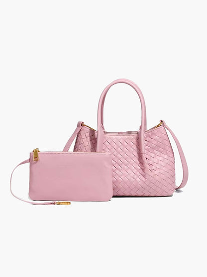 Leather Bag - Gracie Woven 2-Piece Set
