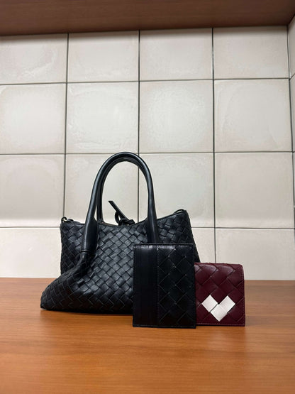 Leather Bag - Gracie Woven 2-Piece Set