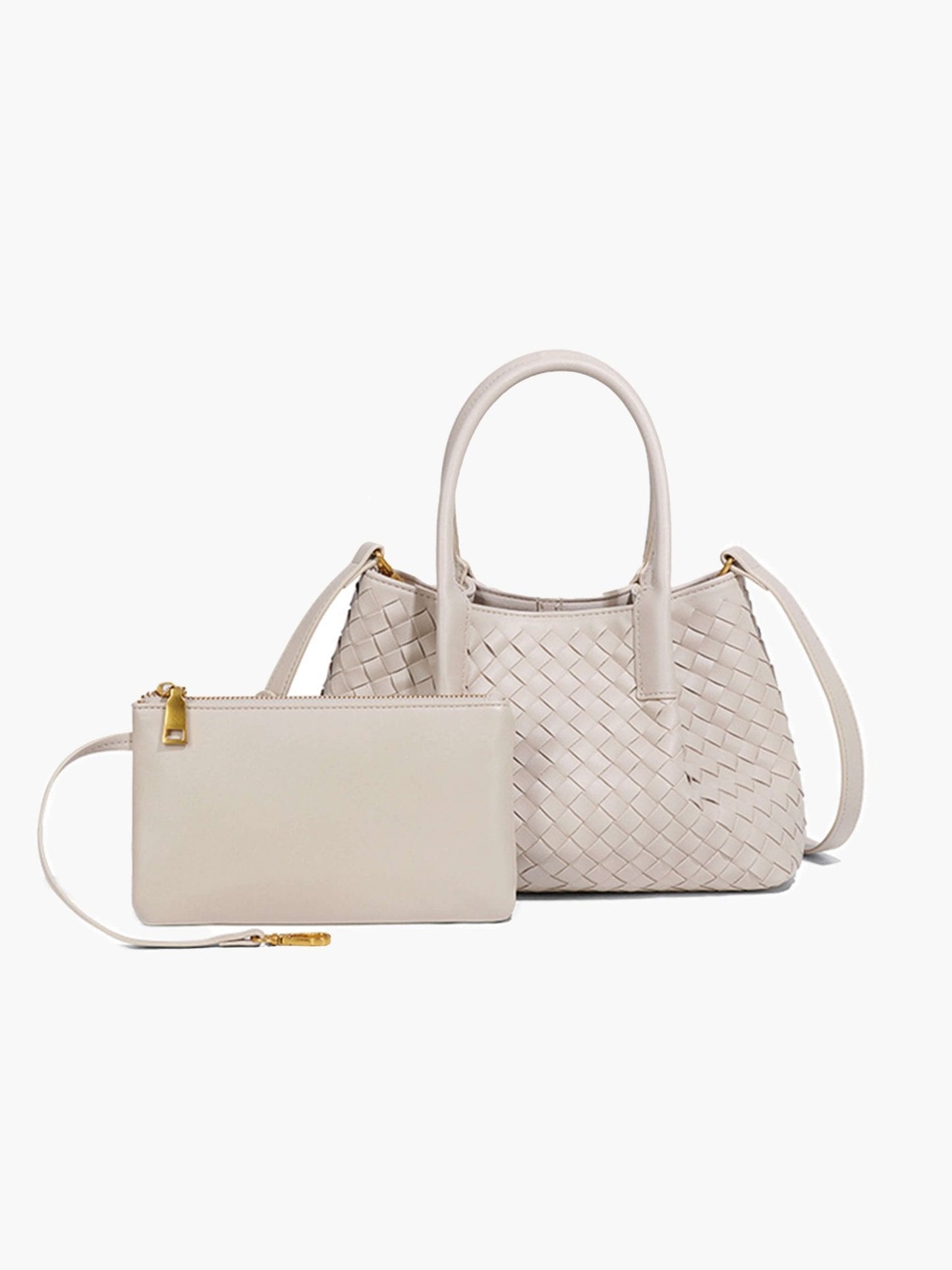 Leather Bag - Gracie Woven 2-Piece Set