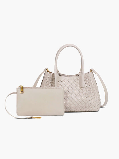 Leather Bag - Gracie Woven 2-Piece Set